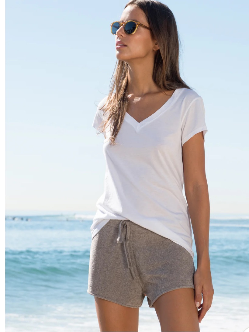 Barefoot Dreams - Cozychic Ultra Lite Short In Beach Rock Size Large